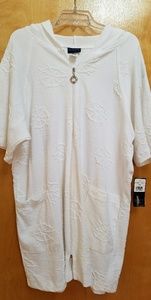 Bathing suit coverup with hood